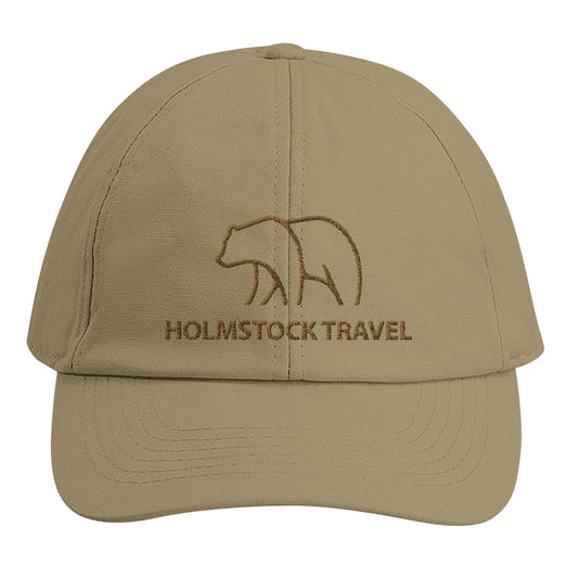 Sand - Holmstock Bear Cap - with Swedish and Finnish flag - Merchandise Holmstock Travel Outdoor gear store. Front view.