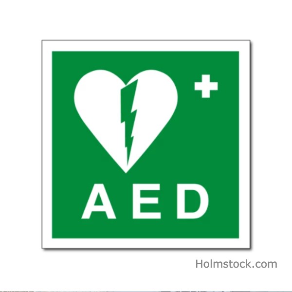 Met dit groene AED bordje maken wij erop attent dat een AED aanwezig is bij ons op locatie. Ook gaat de AED met ons op reis en op vakantie als we met onze klanten op groepsreis zijn. Dat geeft een extra veilig gevoel en een stuk zekerheid onderweg. Wij gebruiken de HeartSine Samaritan PAD defibrillator SAM 350P. Reisbureau Holmstock Travel biedt extra veiligheid aan zijn klanten en reizigers.