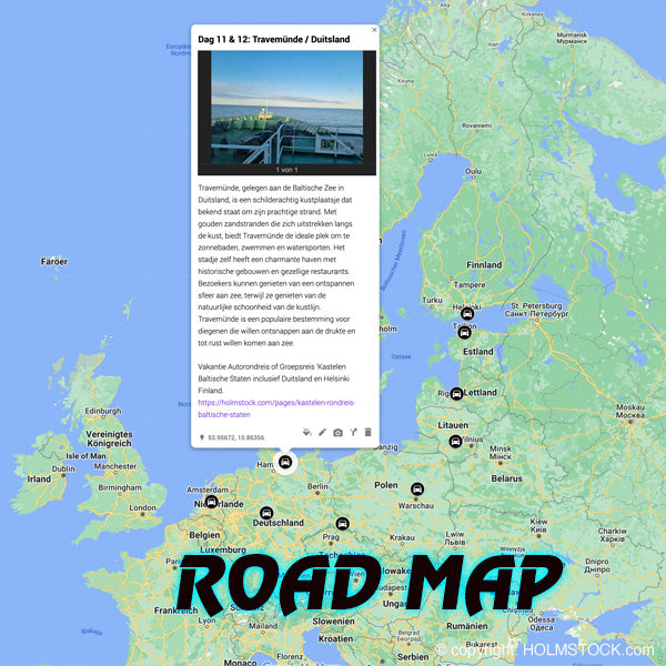 Autorondreis - Romantische Vakantie - Kastelen rondreis Baltische Staten - Duitsland, Warschau Polen, Litouwen, Riga Letland, Tallin Estland, Helsinki Finland
