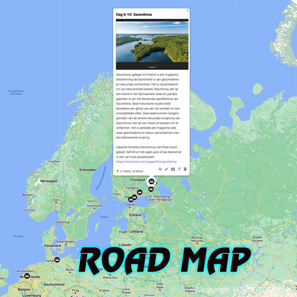 Autovakantie Finland - Autorondreis - Groepsreis naar finland. Het finse merengebied, Savonlinna. Helsinki, Porvoo, Imatra.