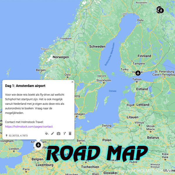Huskysafari sledehondentocht in de wildernis van fins Lapland Finland. Boek je winter avontuur bij reisbureau Holmstock Travel. Bron: Google.