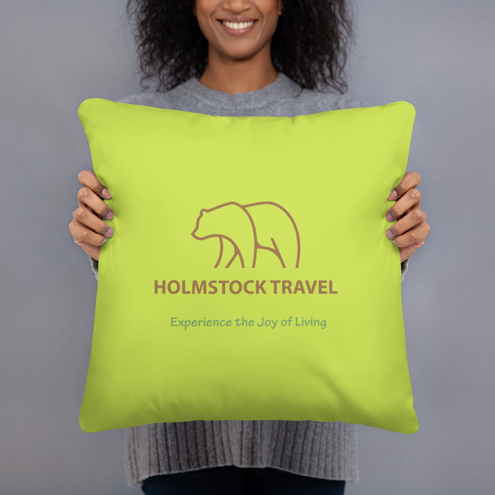 Gratis als geschenk voor onze klanten bij het boeken van een pakketreis als reis naar Scandinavië, Duitsland, Polen of de Baltische Staten: Het Holmstock Holiday Dreams pillow met ons fraaie Bear Logo. Bestel nu uw reis en ontvang ook een heerlijk kussen om alvast vooruit te dromen over uw aanstaande vakantie reis.
