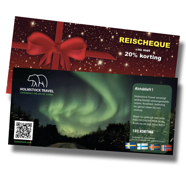 Actie Korting op uw reiskosten. Als gewaardeerde klant van het Piazza Centrum te Eindhoven ontvangt u van Holmstock Travel 20% korting op een reis-cheque of direct 10% korting op de kosten van uw reis. Actie beperkt geldig, vraag naar de voorwaarden.