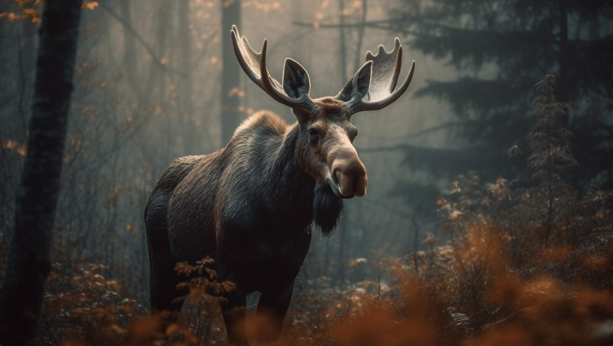 De eland in het bos. Elanden zijn prachtige dieren die statig door de bossen bewegen. Elanden spotten en elanden fotograferen zijn activiteiten die u bij reisbureau Holmstock Travel kunt boeken. Wij zorgen voor een kwalitatief goede ervaring tijdens uw reis.