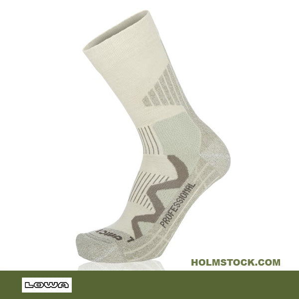 Lowa wandelsokken, 4-season pro wit. Sokken  met Merino wol. Sokken voor outdoor gebruik om te wandelen, hiken en geschikt voor vier seizoenen. Sokken online kopen bij Holmstock Travel
