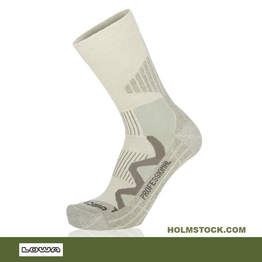 Lowa wandelsokken, 4-season pro wit. Sokken  met Merino wol. Sokken voor outdoor gebruik om te wandelen, hiken en geschikt voor vier seizoenen. Sokken online kopen bij Holmstock Travel