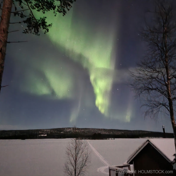 Noorderlicht foto excursie Aurora Borealis in winters Finland. Boek je Noorderlichtreis bij Holmstock Travel reisbureau VZR garant