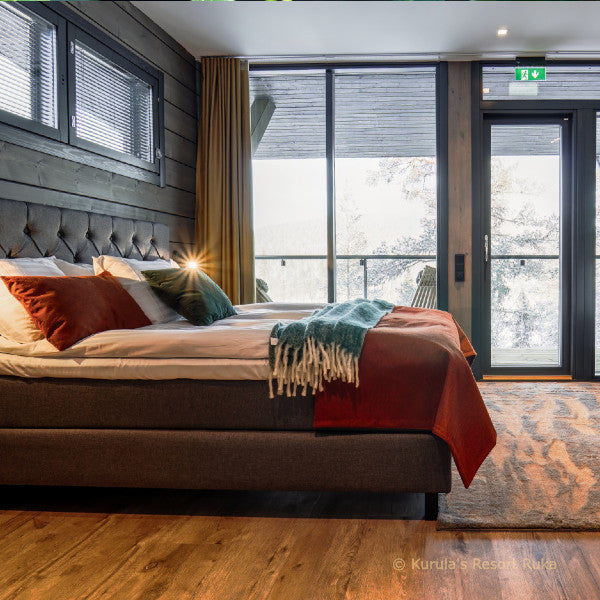 Resort in Ruka Finland. Kurula's heeft appartementen geschikt voor 5 personen inclusief badkamer, sauna, keuken en uitstekende bedden. U zult heerlijk slapen en u maakt kans op noorderlicht.