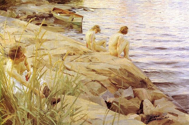 Vakantie Zuid Zweden boeken en Göteborg Konstmuseum zien. Anders Zorn, Ute.