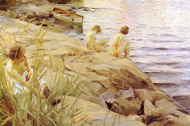 Vakantie Zuid Zweden boeken en Göteborg Konstmuseum zien. Anders Zorn, Ute. 