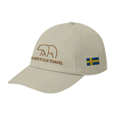 Beige - Holmstock Bear Cap - with Swedish and Finnish flag - Merchandise Holmstock Travel Outdoor gear store