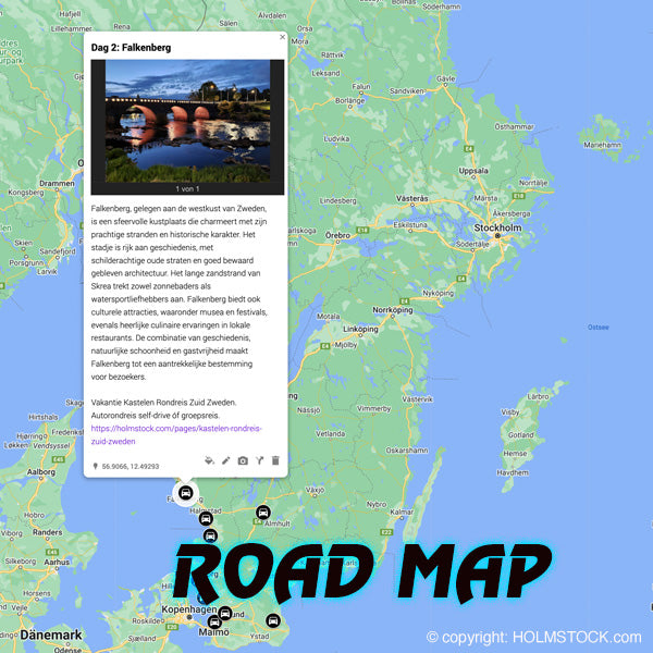 autorondreis zuid Zweden - Kastelen rondreis Zuid Zweden - te boeken als self-drive of als groepsreis. Schrijf je in per persoon, we starten bij een deelname vanaf 4 personen bij een groepsreis.