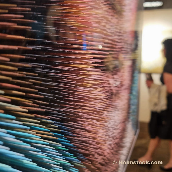 Detailfoto van een van de kunstwerken op de THE ART EXPERIENCE, Utrecht 2025.