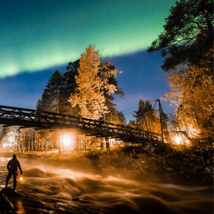 Aurora Borealis zien op de noorderlicht reis van Holmstock Travel - luxe verblijf in Resort Vaattunki Rovaniemi. In combinatie met een fly-drive een geweldige locatie om vakantie te vieren in Finland.