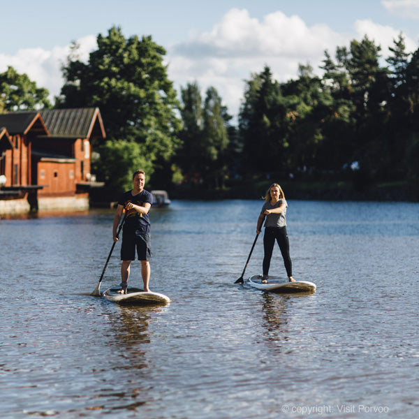 Voor je activiteiten spullen huren in Finland. Zoals hier de huur van Sub-boards in Porvoo aan de zuid-finse kust.